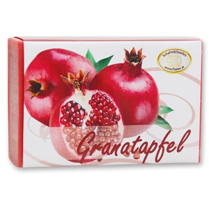 Schafmilchseife eckig 150g modern, Granatapfel 