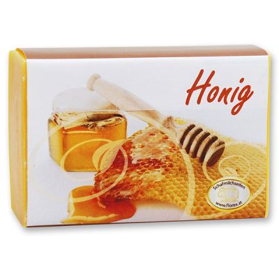 Sheep milk soap square 150g modern, Honey 