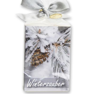 Schafmilchseife eckig 150g in Cello "Winterzauber", Classic 