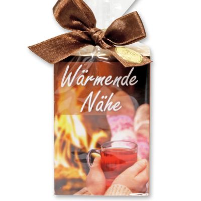 Sheep milk soap 150g in a cellophane bag "Wärmende Nähe", Quince 