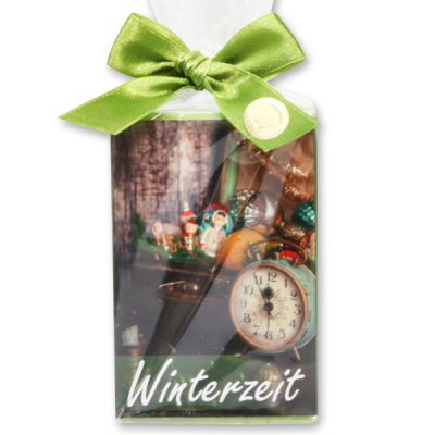 Sheep milk soap 150g in a cellophane bag "Winterzeit", Verbena 