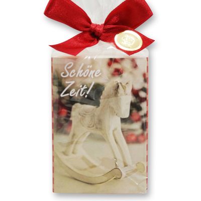 Sheep milk soap 150g in a cellophane bag "Schöne Zeit", Classic 