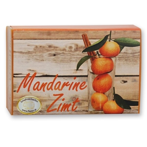 Sheep milk soap square 150g modern, Tangerine-cinnamon 