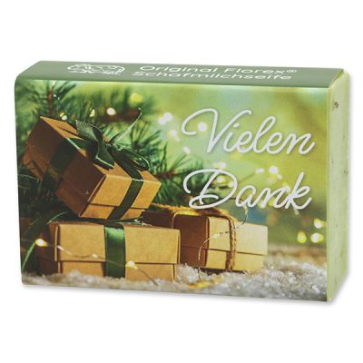 Schafmilchseife eckig 150g "Vielen Dank", Eisenkraut 
