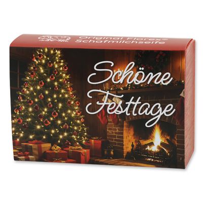 Schafmilchseife eckig 150g "Schöne Festtage", Granatapfel 