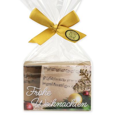 Schafmilchseife eckig 150g in Cello "Frohe Weihnachten", Classic 