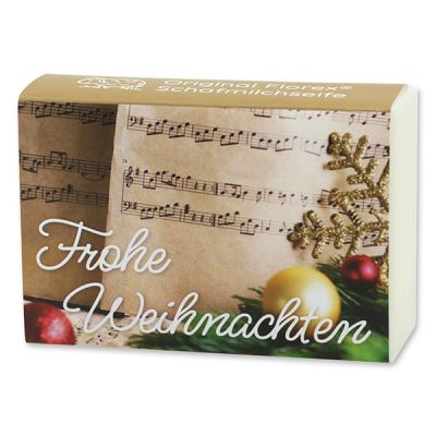 Schafmilchseife eckig 150g "Frohe Weihnachten", Classic 