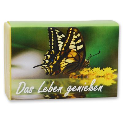 Schafmilchseife eckig 150g "Das Leben genießen", Grapefruit 