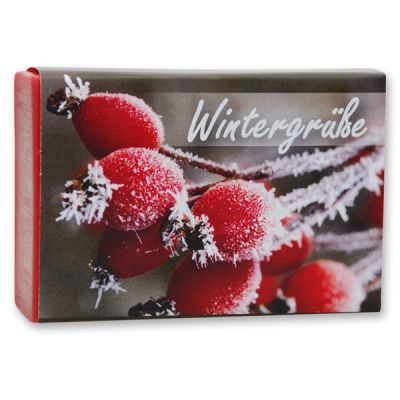 Sheep milk soap 150g "Wintergrüße", Pomegranate 