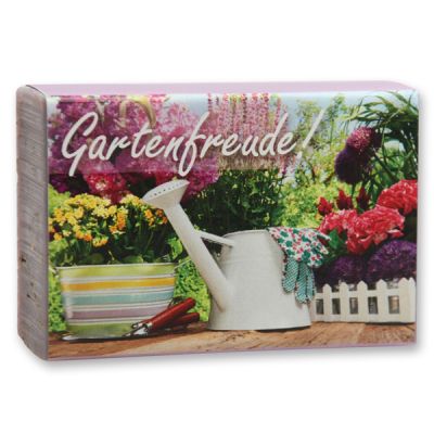 Schafmilchseife eckig 150g "Gartenfreude", Lavendel 