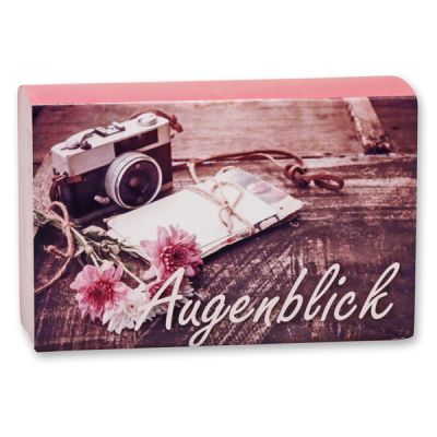 Schafmilchseife eckig 150g "Augenblick", Magnolie 