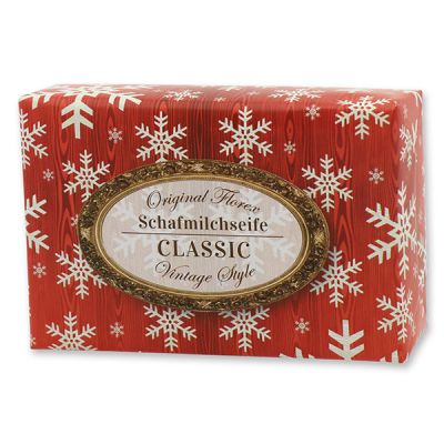 Schafmilchseife eckig 150g "Vintage-Motiv 50", Classic 