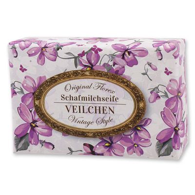 Sheep milk soap 150g "Vintage motif 58", Viola 