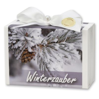 Schafmilchseife eckig 150g in Schachtel "Winterzauber", Classic 