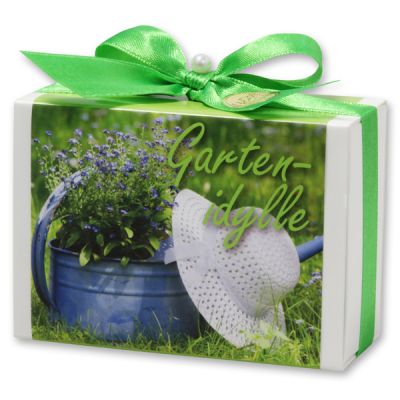 Sheep milk soap 150g in a box "Gartenidylle", Garden soap 