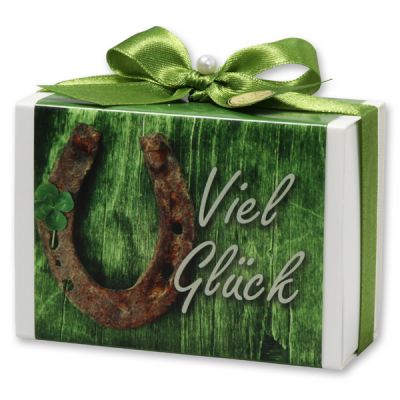 Sheep milk soap 150g in a box "Viel Glück", Olive oil 