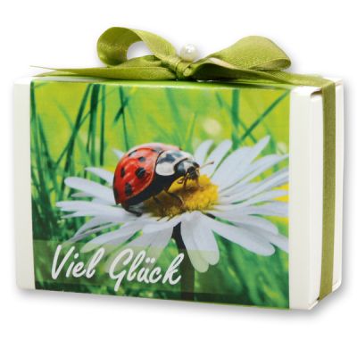 Sheep milk soap 150g in a box "Viel Glück", Apple 