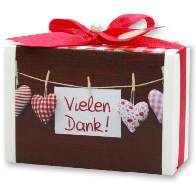 Sheep milk soap 150g in a box "Vielen Dank", Rose 