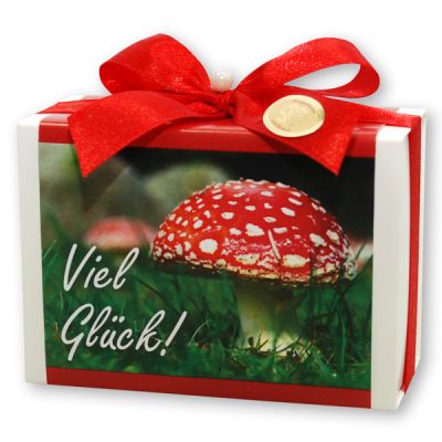 Sheep milk soap 150g in a box "Viel Glück", Pomegranate 