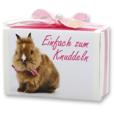 Sheep milk soap 150g in a box "Einfach zum Knuddeln", Lotus 