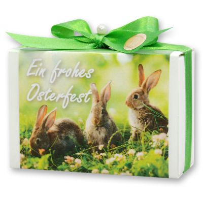 Sheep milk soap 150g in a box "Ein frohes Osterfest", Apple 