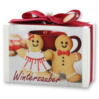 Sheep milk soap 150g in a box "Winterzauber", Pomegranate 