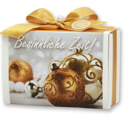 Sheep milk soap 150g in a box "Besinnliche Zeit", Quince 