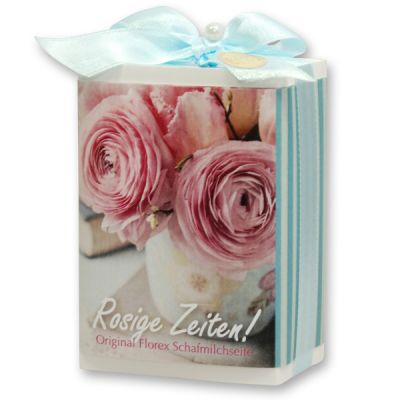 Sheep milk soap 150g in a box "Rosige Zeiten", Edelweiss 