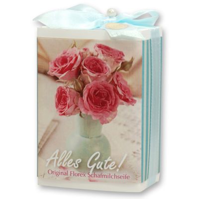 Schafmilchseife eckig 150g in Schachtel "Alles Gute", Classic 