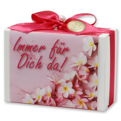 Schafmilchseife eckig 150g in Schachtel "Immer für Dich da!", Lotus 