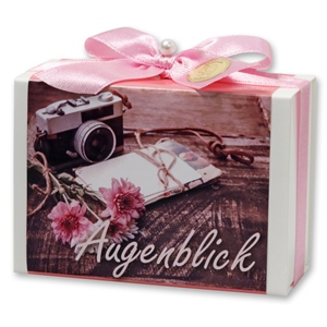Sheep milk soap 150g in a box "Augenblick", Magnolia 