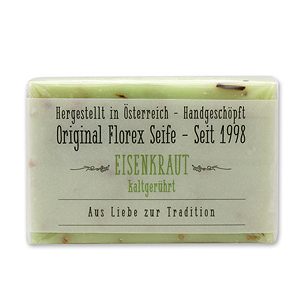 Kaltgerührte Seife 100g in Cello "Aus Liebe zur Tradition", Eisenkraut 