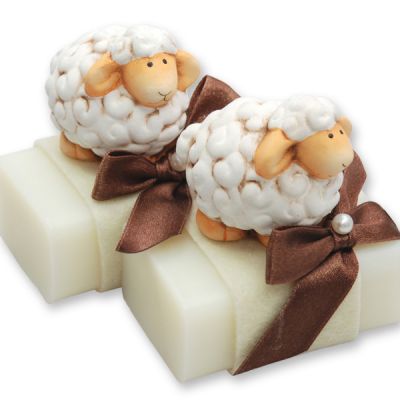 Sheep milk soap 100g, decorated with a sheep, Classic 