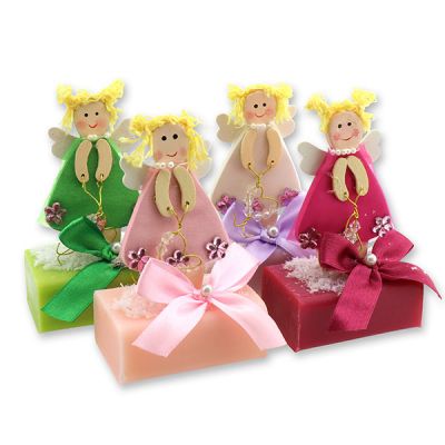 Sheep milk soap 100g, decorated with a wood fairy, sorted 
