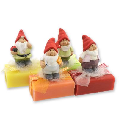 Sheep milk soap 100g decorated with a dwarf, sorted 