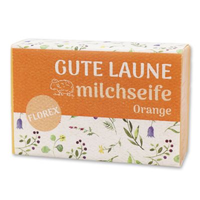 Sheep milk soap 150g "Gute Laune", Orange 