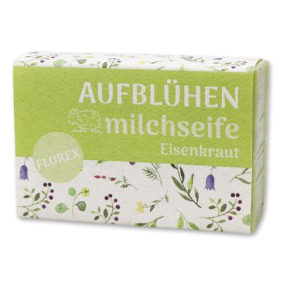 Schafmilchseife eckig 150g "Aufblühen", Eisenkraut 