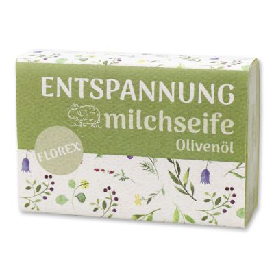 Sheep milk soap 150g "Entspannung", Olive oil 