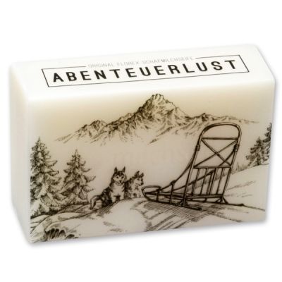 Schafmilchseife eckig 150g "Abenteuerlust", Edelweiß 