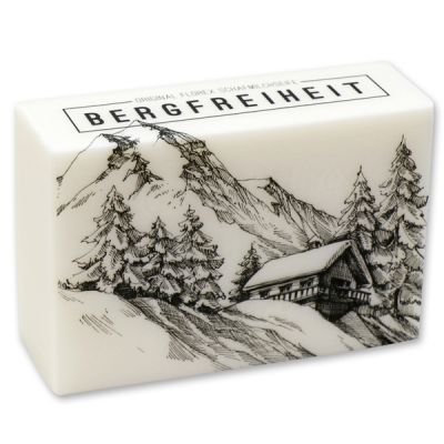 Sheep milk soap 150g "Bergfreiheit", Christmas rose white 