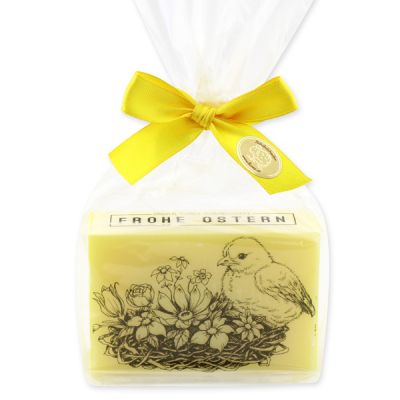 Sheep milk soap 150g packed in a cellophane bag "Frohe Ostern", Grapefruit 