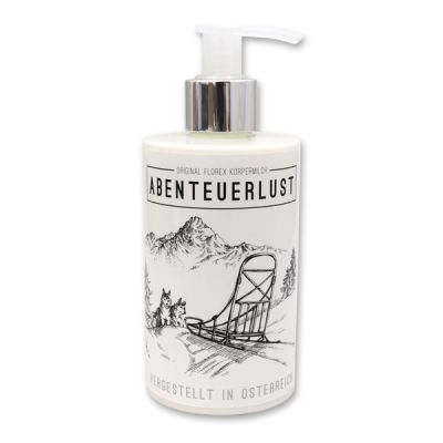 Body milk with organic sheep milk 250ml in a dispenser "Abenteuerlust", Edelweiss 