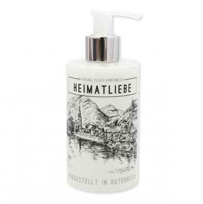 Body milk with organic sheep milk 250ml in a dispenser "Heimatliebe", Edelweiss 