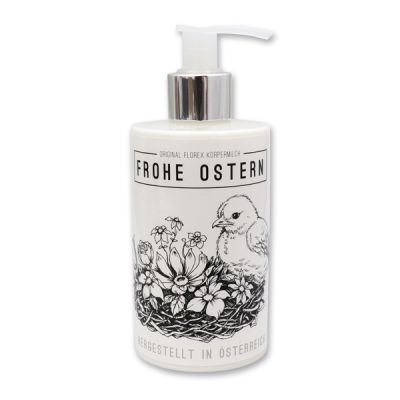 Body milk with organic sheep milk 250ml in a dispenser "Frohe Ostern", Honey 