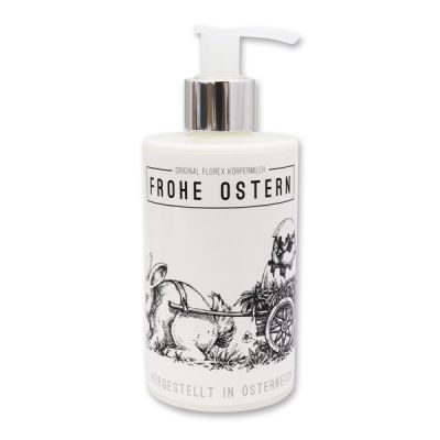 Body milk with organic sheep milk 250ml in a dispenser "Frohe Ostern", Classic 
