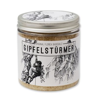 Bath salt 300g in a container "Gipfelstürmer", Swiss pine 