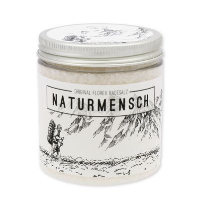 Bath salt 300g in a container "Naturmensch", Christmas rose white 