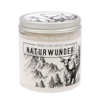 Bath salt 300g in a container "Naturwunder", Christmas rose white 