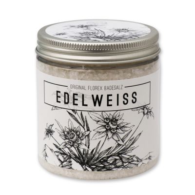 Bath salt 300g in a container "Edelweiß", Edelweiss 