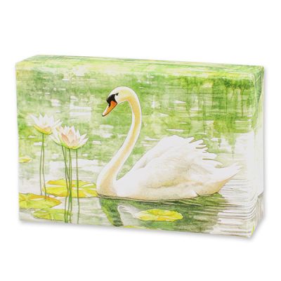 Schafmilchseife eckig 150g "Naturzauber Motiv 3", Schneerose 